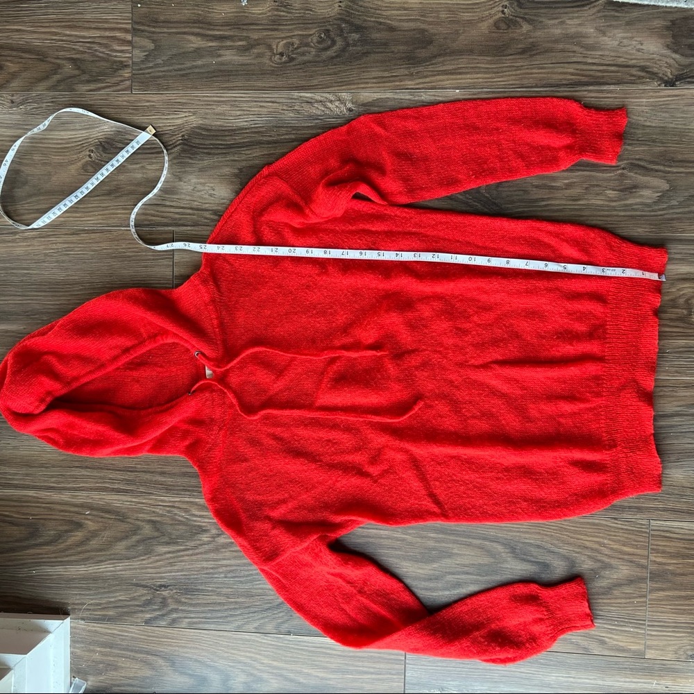 Madewell Red Hooded Sweater